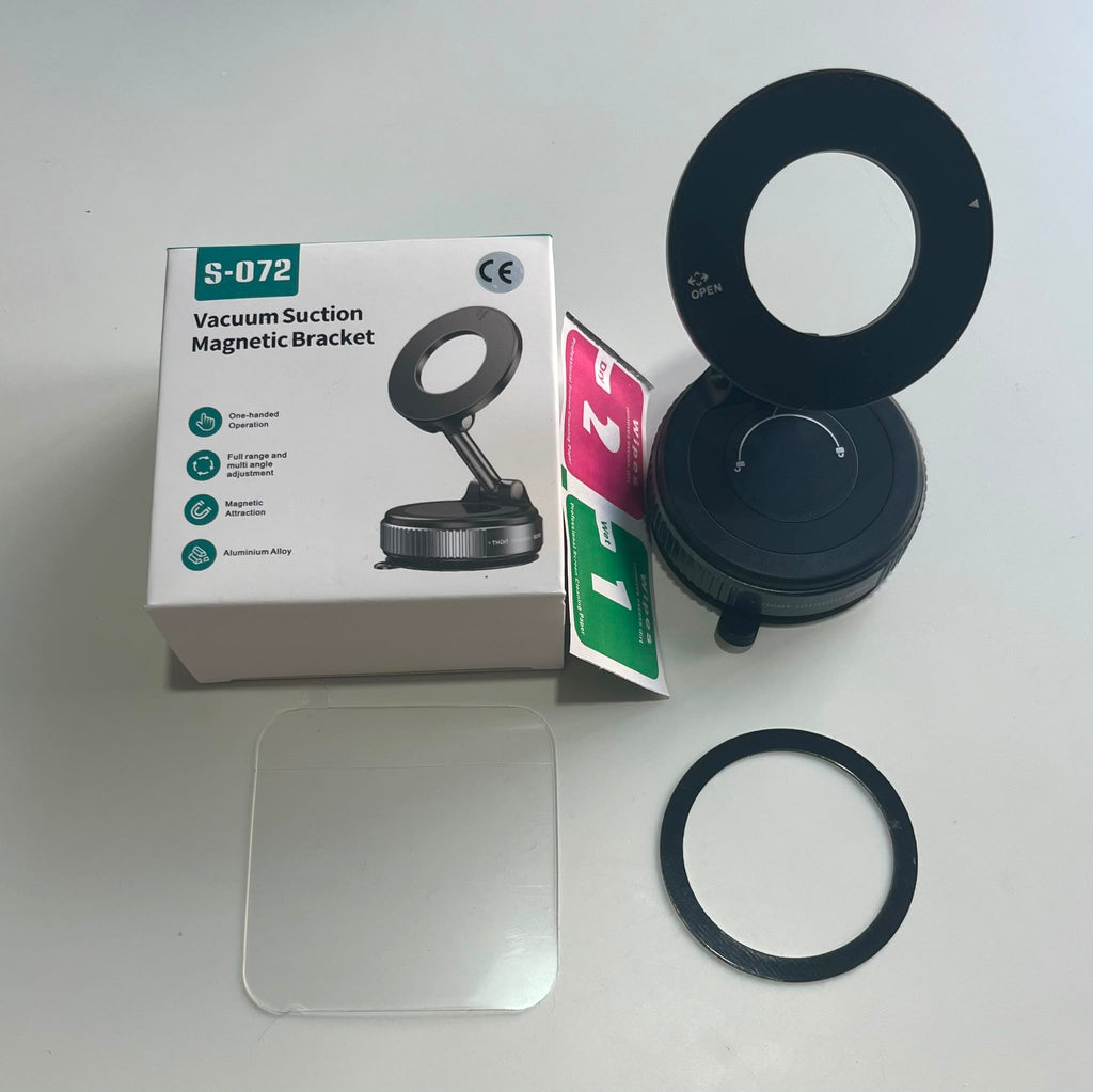 Suport Telefon Magnetic cu Suctie Vacum 360°