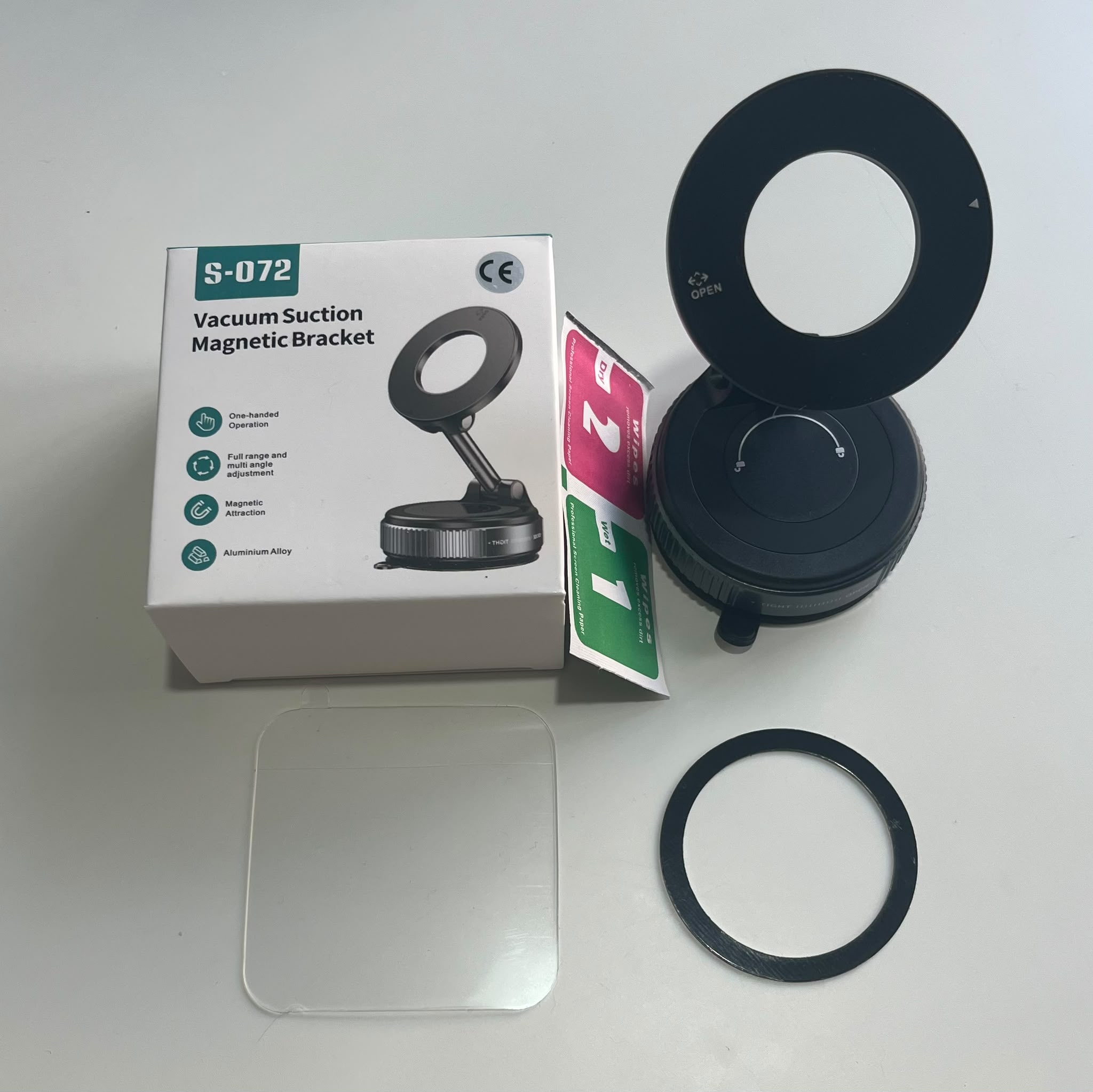 Suport Telefon Magnetic cu Suctie Vacum 360°